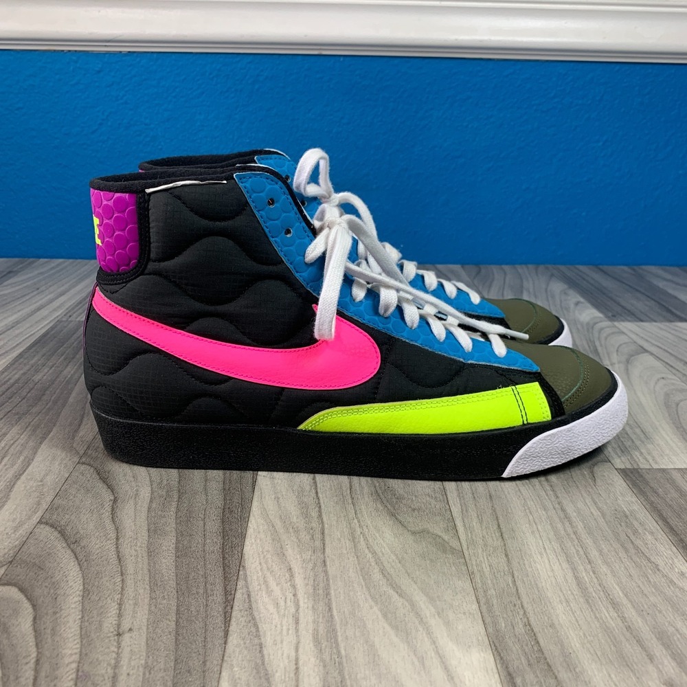 Nike Full Blazer '77 3M Black Pink Blue DA7566-991 Men's Size 12 HTF Rare
